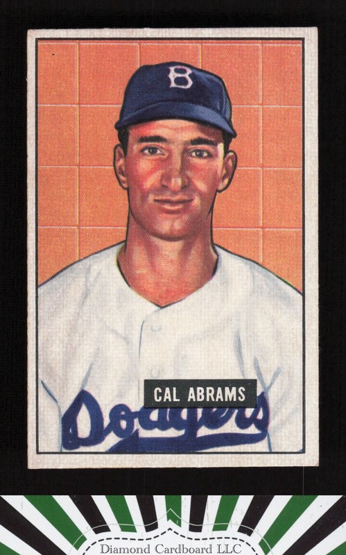 1951 Bowman #152 Cal Abrams VGEX, front