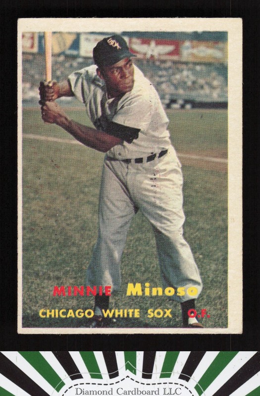 1957 Topps #138 Minnie Minoso EX f, front