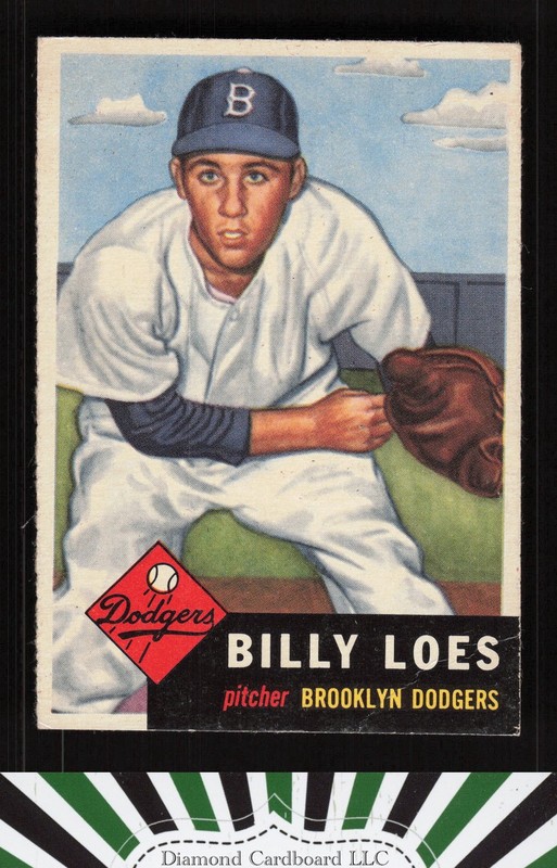 1953 Topps #174 Billy Loes VG d, front