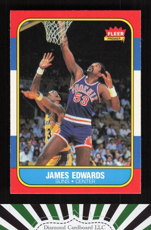 1986-87 Fleer #29 James Edwards NMMT, front