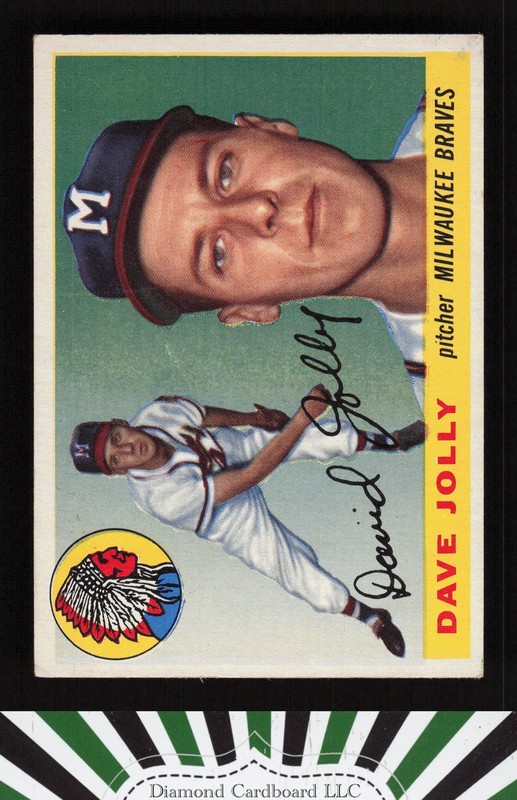 1955 Topps #35 Dave Jolly VG+ h, front