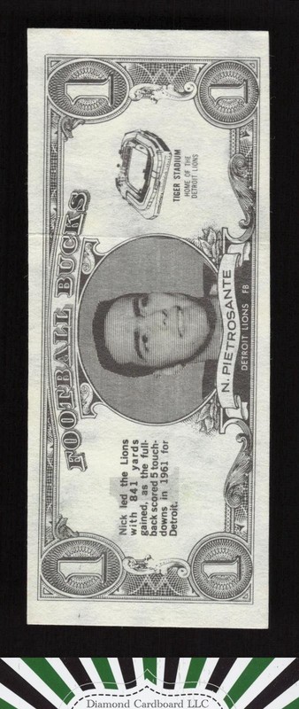 Topps Bucks #23 Nick Pietrosante, front