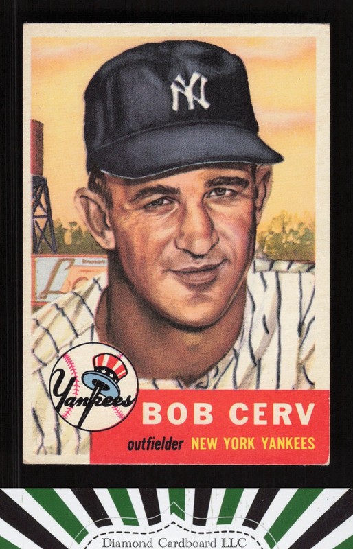 1953 Topps #210 Bob Cerv VGEX+ e, front