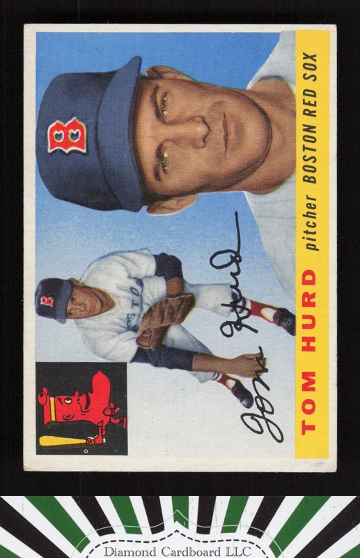 1955 Topps #116 Tom Hurd VGEX c, front