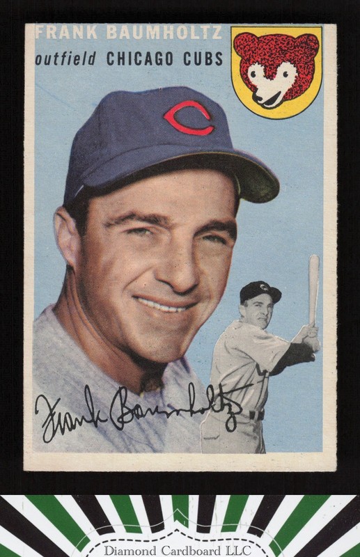 1954 Topps #60 Frank Baumholtz EX g, front