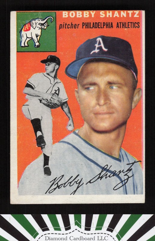 1954 Topps #21 Bobby Shantz VGEX e, front