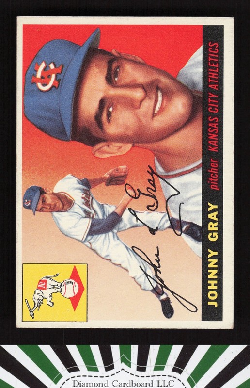 1955 Topps #101 Johnny Gray VGEX+ r, front