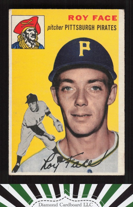 1954 Topps #87 Roy Face VGEX f, front