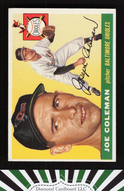 1955 Topps #162 Joe Coleman VGEX+ g, front