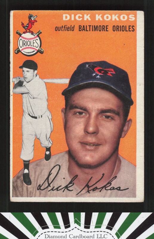 1954 Topps #106 Dick Kokos VG b, front