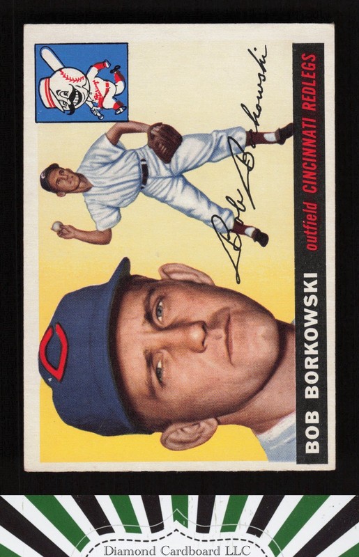 1955 Topps #74 Bob Borkowski VGEX f, front