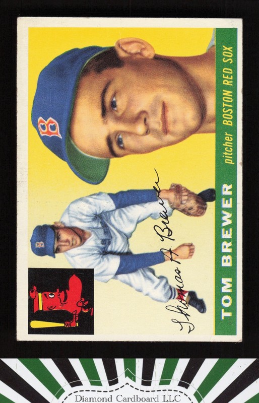 1955 Topps #83 Tom Brewer VG d, front