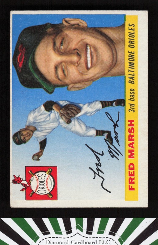 1955 Topps #13 Fred Marsh VG c, front
