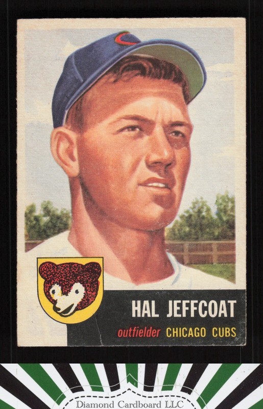 1953 Topps #29 Hal Jeffcoat GD a, front