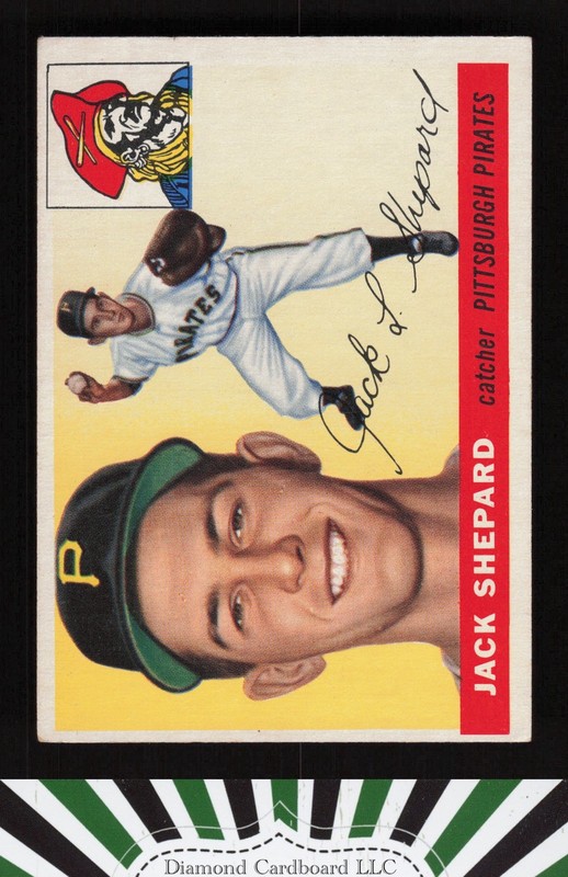1955 Topps #73 Jack Shepard VG+ c, front