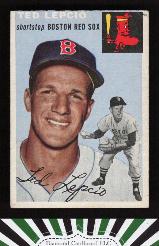 1954 Topps #66 Ted Lepcio VGEX (MK) d, front