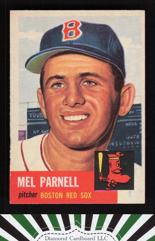 1953 Topps #19 Mel Parnell EXMT i, front