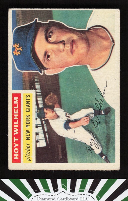 1956 Topps #307 Hoyt Wilhelm VGEX g, front