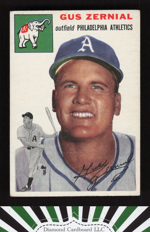 1954 Topps #2 Gus Zernial VGEX h, front