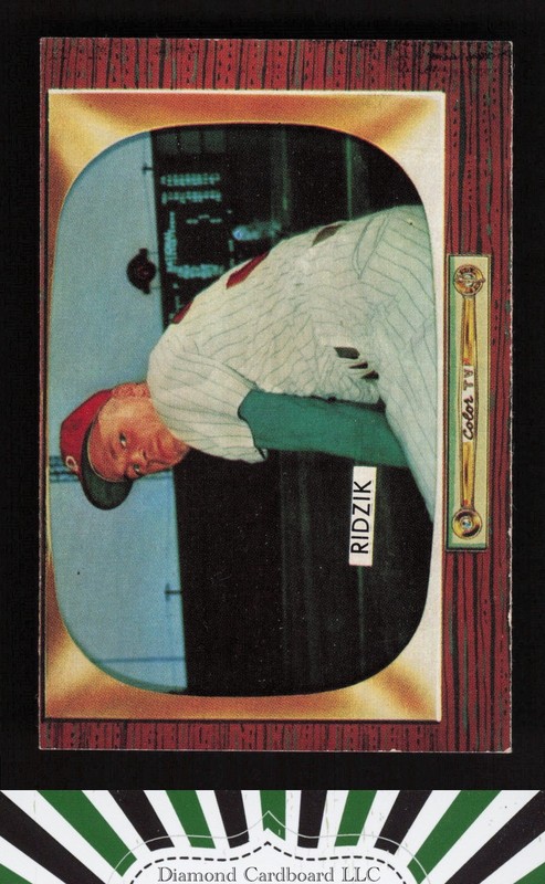 1955 Bowman #111 Steve Ridzik EX, front