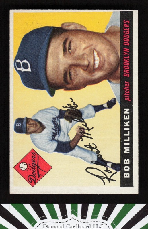 1955 Topps #111 Bob Milliken EXMT j, front