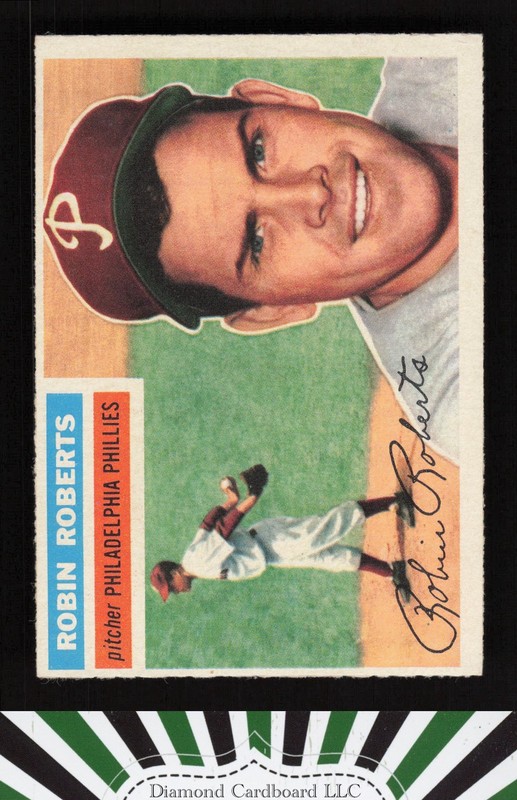 1956 Topps #180 Robin Roberts EX s, front