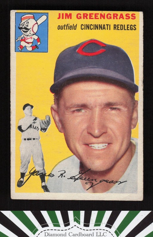 1954 Topps #22 Jim Greengrass VG e, front