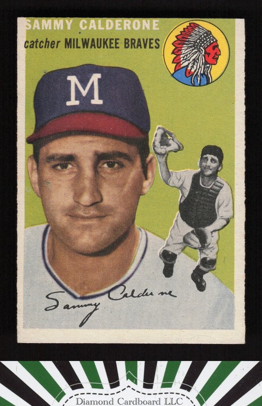 1954 Topps #68 Sammy Calderone VGEX l, front