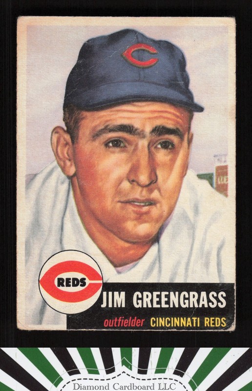 1953 Topps #209 Jim Greengrass FR b, front