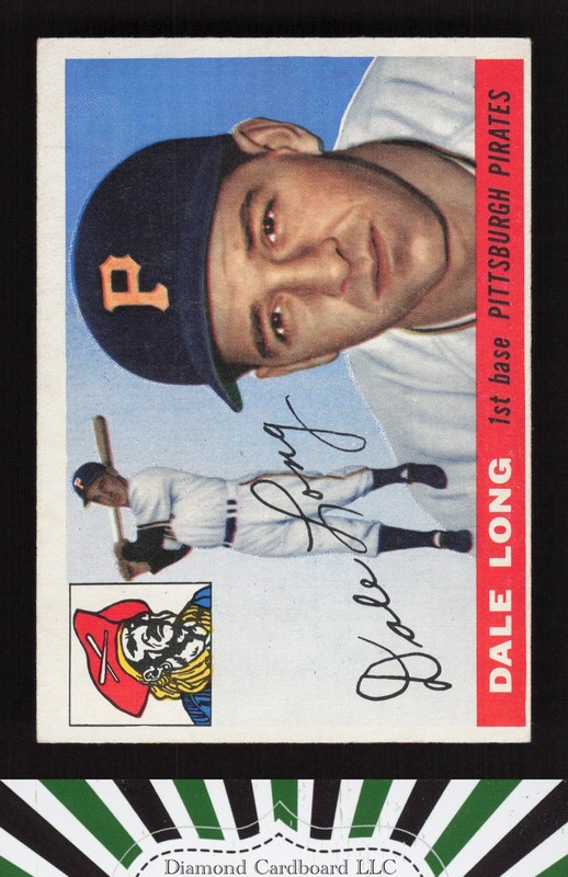 1955 Topps #127 Dale Long VGEX+ q, front