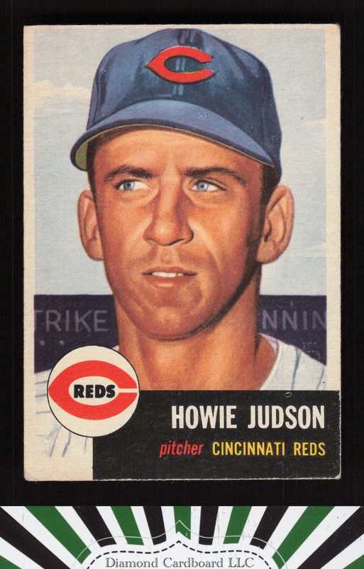 1953 Topps #12 Howie Judson VGEX+ d, front