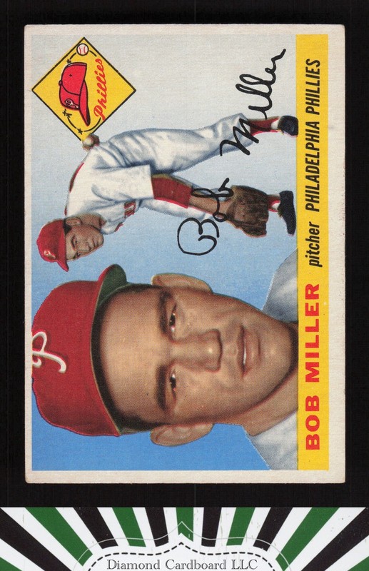 1955 Topps #157 Bob Miller VGEX m, front