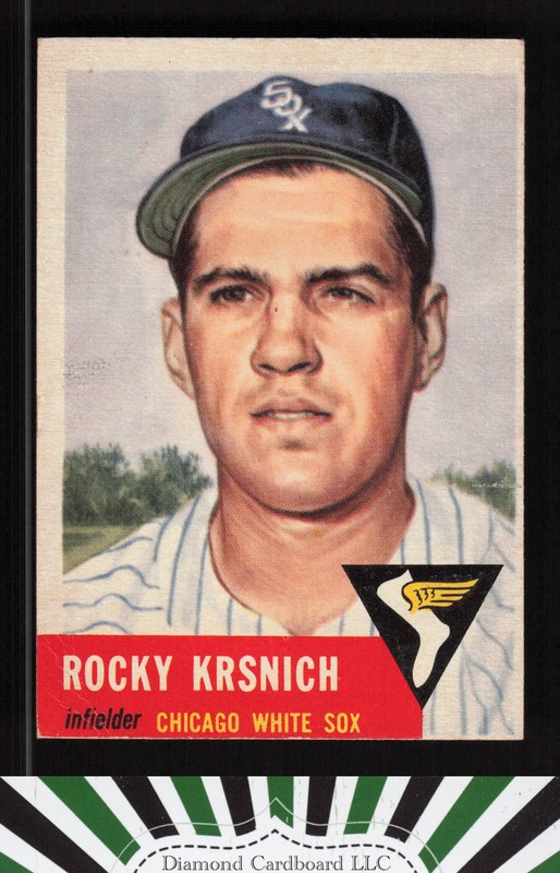 1953 Topps #229 Rocky Krsnich GD c, front