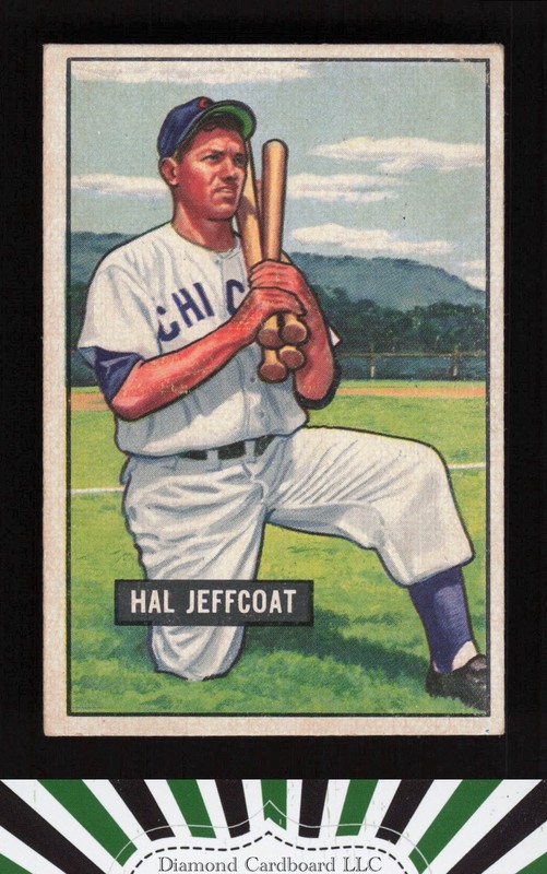 1951 Bowman #211 Hal Jeffcoat VGEX, front