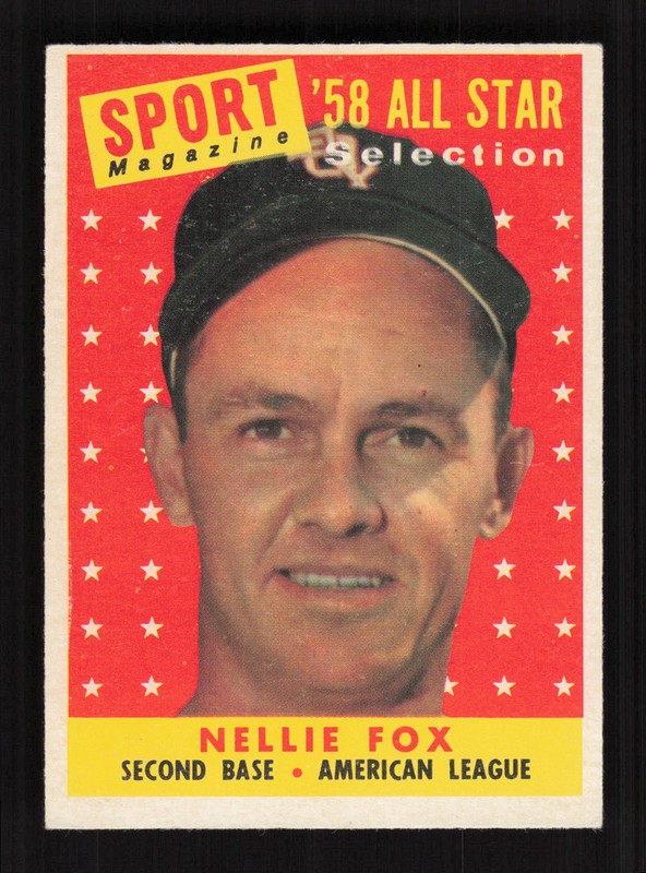 1958 Topps #479 Nellie Fox GD+ e, front