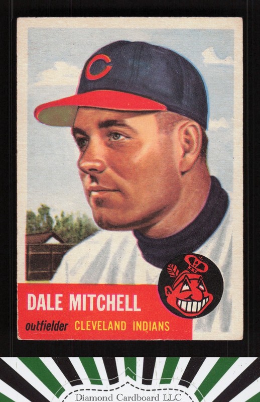 1953 Topps #26 Dale Mitchell VG d, front