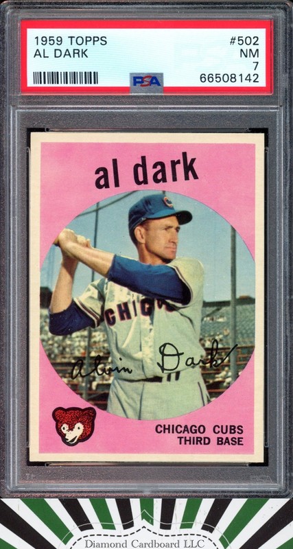 1959 Topps #502 Al Dark PSA 7 [CENTERED], front