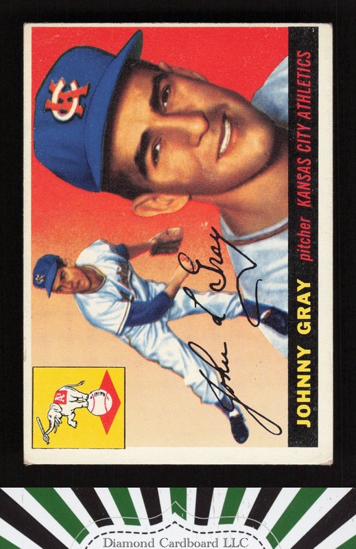 1955 Topps #101 Johnny Gray VG+ d, front