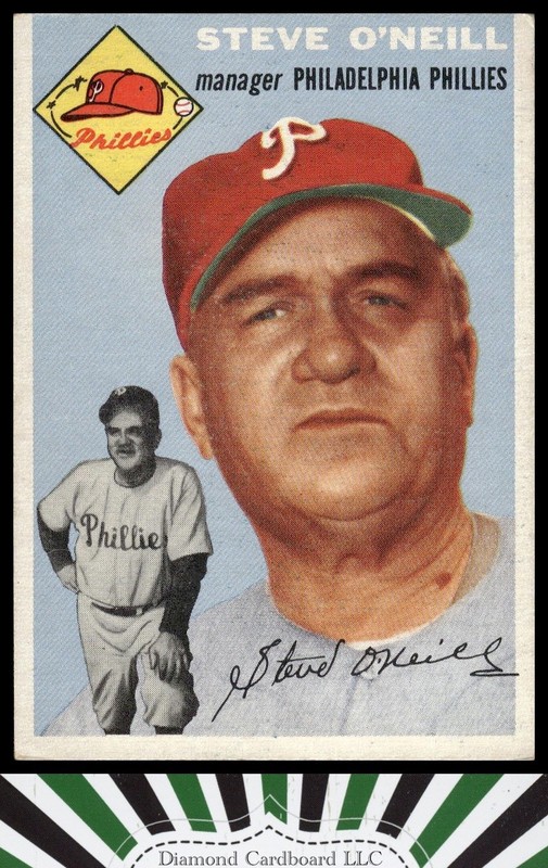1954 Topps #127 Steve O'Neill EX+ f, front