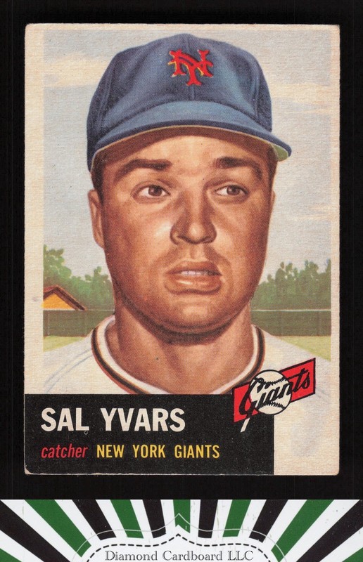 1953 Topps #11 Sal Yvars VGEX c, front