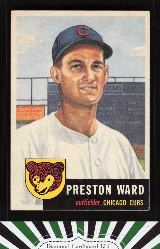 1953 Topps #173 Preston Ward EXMT [GOOD CENTERING] g, front