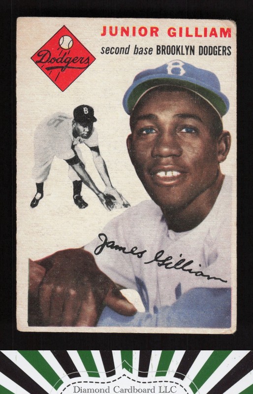 1954 Topps #35 Junior Gilliam VG h, front