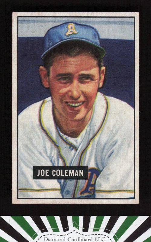 1951 Bowman #120 Joe Coleman VGEX [CENTERED], front