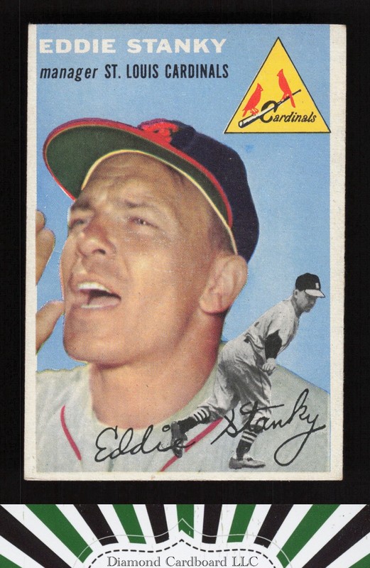 1954 Topps #38 Eddie Stanky EX l, front