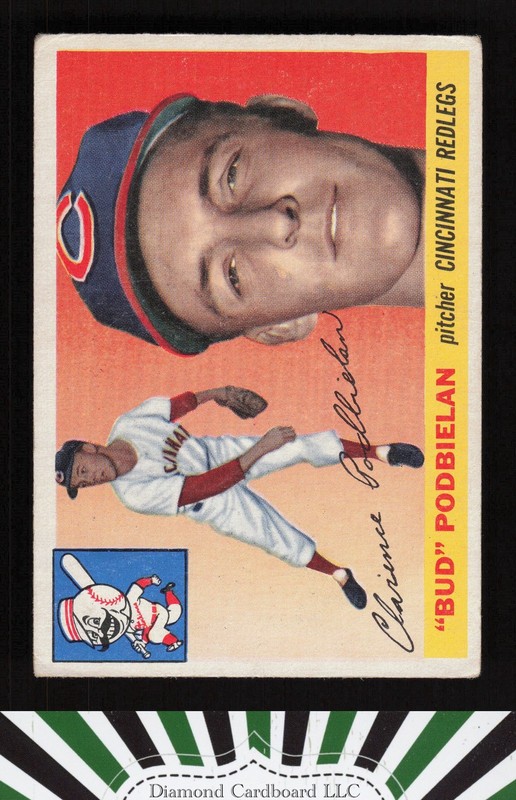 1955 Topps #153 Bud Podbielan VG+ b, front