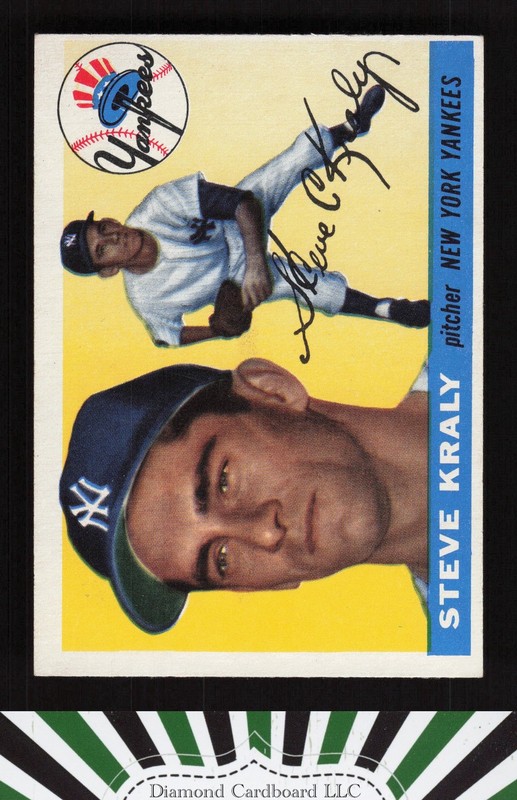 1955 Topps #139 Steve Kraly EX e, front