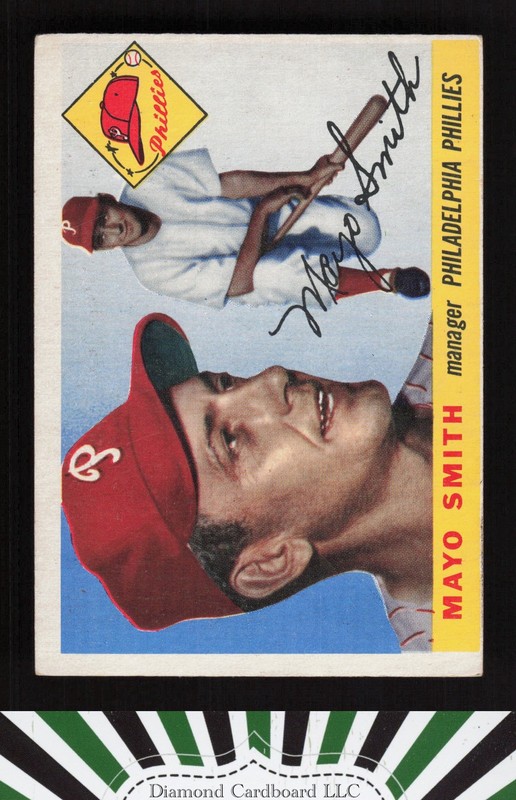 1955 Topps #130 Mayo Smith VGEX (MC) f, front