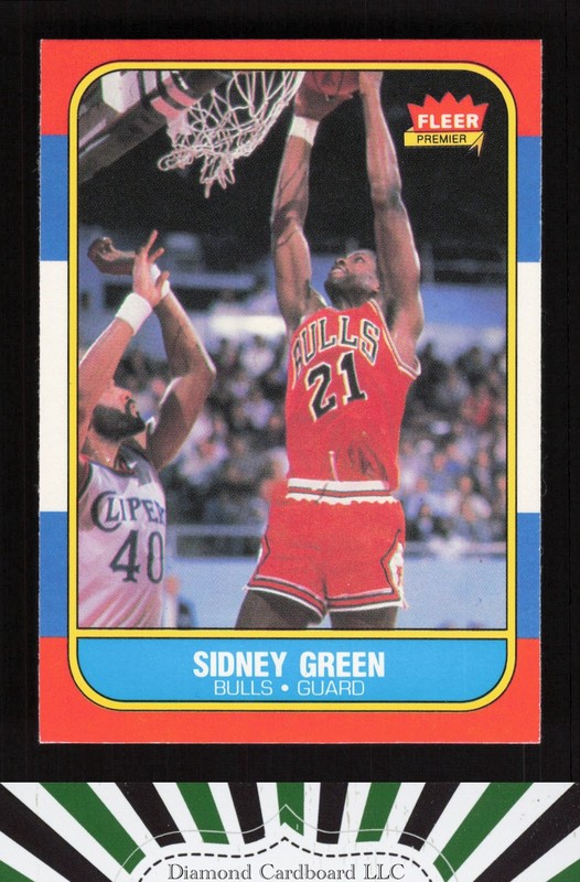 1986-87 Fleer #40 Sidney Green NMMT, front