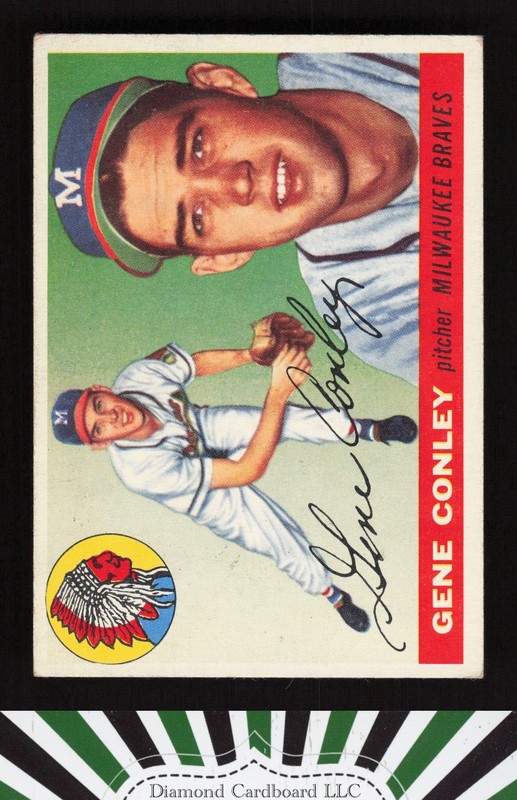 1955 Topps #81 Gene Conley VGEX+ g, front