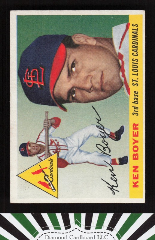1955 Topps #125 Ken Boyer VGEX+ h, front